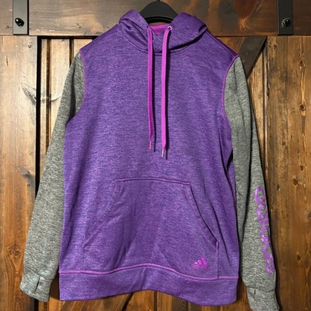 Women's Adidas purple and dark grey sweatshirt